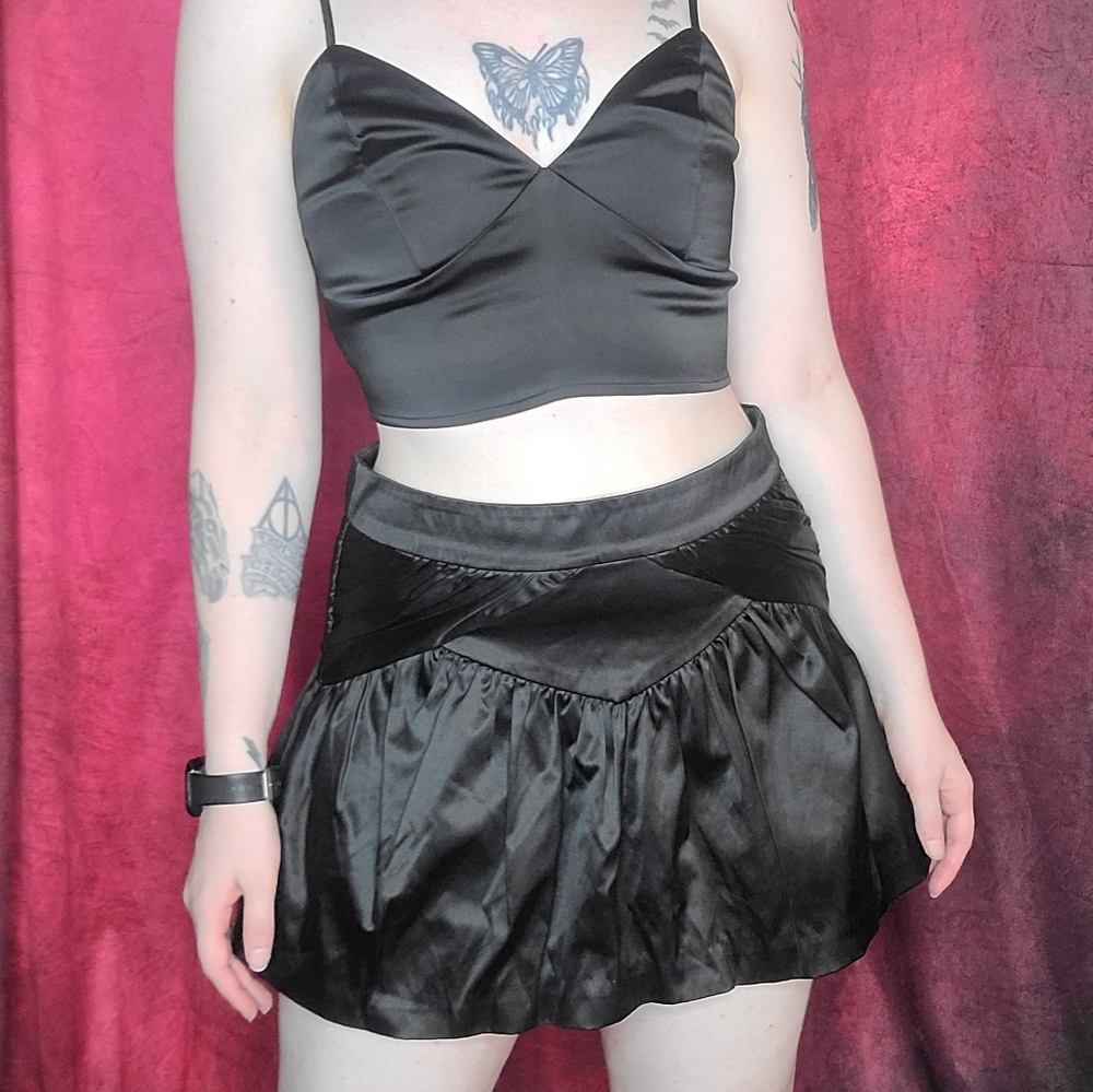 BCBGeneration Satin mini skirt